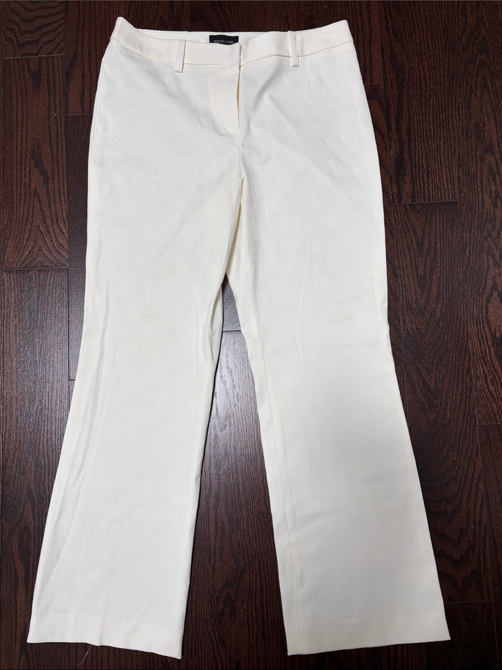 Off-White textured Women's Pants